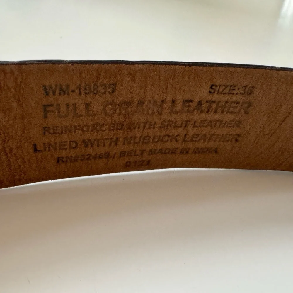 Men’s full grain, leather, size 36